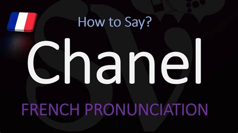 chanel brand pronunciation audio|chanel pronunciation in french.